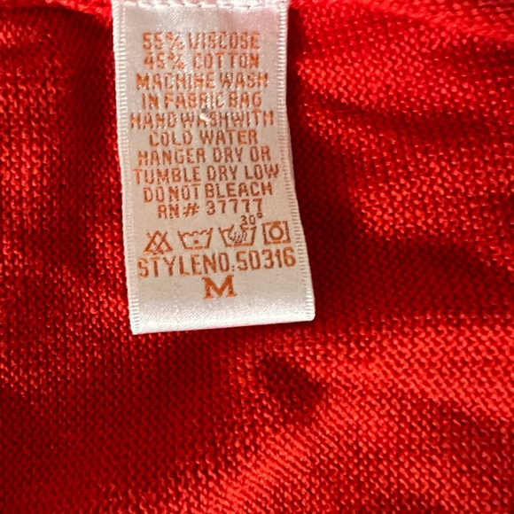 Vintage Y2K Orange Knit Asymmetrical Tank Top with Matching Shrug NWT - Picture 10 of 10